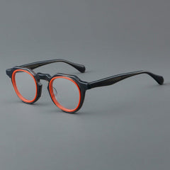 Laren Vintage Acetate Glasses Frame Round Frames Southood Red 