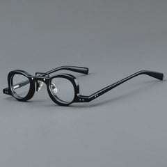 Lennon Personality Funny Small Acetate Glasses Frame Round Frames Southood Black 