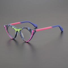 Liane Acetate Cat Eye Glasses Frame Cat Eye Frames Southood Matte Blue 