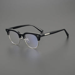 Mandek Browline Acetate Glasses Frame Browline Frames Southood Black 