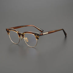 Mandek Browline Acetate Glasses Frame Browline Frames Southood Leopard 