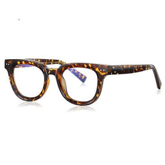Mark TR90 Round Glasses Frame Round Frames Southood Leopard 