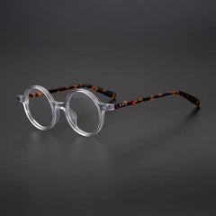 Milo Retro Round Acetate Glasses Frame Round Frames Southood Clear 