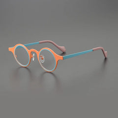 Nisi Titanium Round Glasses Frame Round Frames Southood Orange 