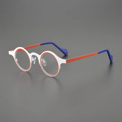 Nisi Titanium Round Glasses Frame Round Frames Southood White 