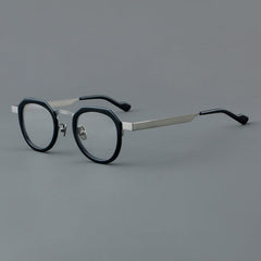 Noel Round Unisex Ultra-Light Titanium Glasses Frame Round Frames Southood Black 