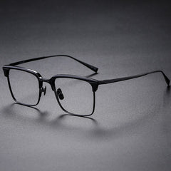 Oates Titanium Glasses Frame Rectangle Frames Southood Black 