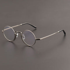 Odam Retro Round Titanium Glasses Frame Round Frames Southood Gun 