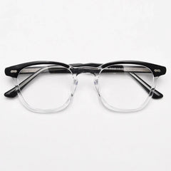 Oke Vintage Tr90 Optical Frame Geometric Frames Southood BlackClear 