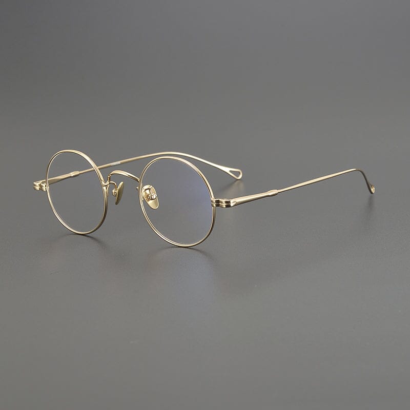 Penn Retro Round Titanium Glasses Frame Round Frames Southood Gold 