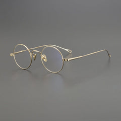 Penn Retro Round Titanium Glasses Frame Round Frames Southood Gold 