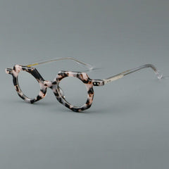 Pero Irregular Acetate Glasses Frame Geometric Frames Southood Leopard 