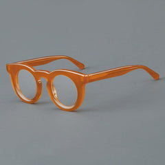 Pwaty Vintage Acetate Glasses Frame Round Frames Southood Orange 