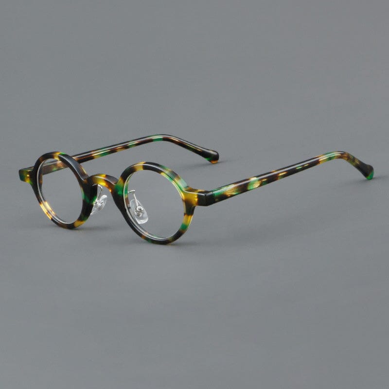 Rab Vintage Small Acetate Glasses Frame Round Frames Southood Leopard Round 