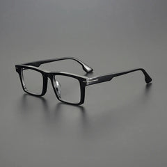 Raidon Retro Acetate Glasses Frame Rectangle Frames Southood Black 