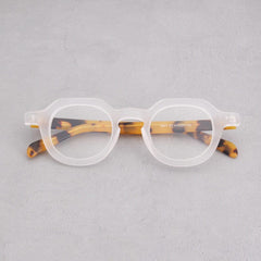 Reg Vintage Acetate Round Optical Glasses Frame Round Frames Southood White 