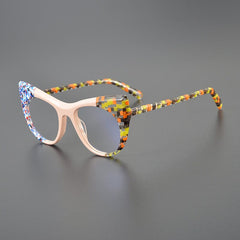 Ripple Acetate Cat Eye Glasses Frame Cat Eye Frames Southood Pink Flower 