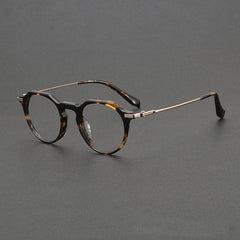 Rita Retro Titanium Glasses Frame Rectangle Frames Southood Leopard 