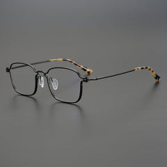 Royal Titanium Square Glasses Frame Rectangle Frames Southood Black 