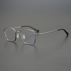 Royal Titanium Square Glasses Frame Rectangle Frames Southood Gun 