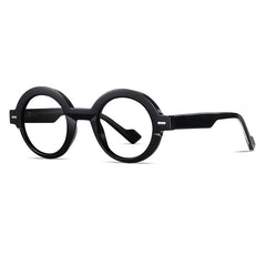 Selig Vintage TR90 Round Eyeglasses Round Frames Southood Black 