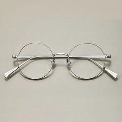 Mel Round Titanium Eyeglasses Frame