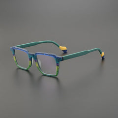 Sylvan Acetate Rectangle Glasses Frame Rectangle Frames Southood Matte Blue 