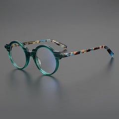 Talon Acetate Round Eyeglasses Frames Round Frames Southood Green 