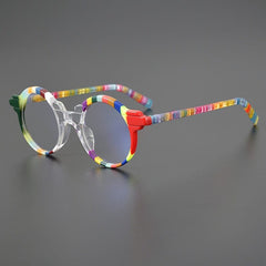 Talon Acetate Round Eyeglasses Frames Round Frames Southood Muticolor 