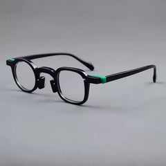 Tang Premium Series Retro Handmade Glasses Frame Geometric Frames Southood Black 