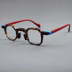 Tang Premium Series Retro Handmade Glasses Frame Geometric Frames Southood Leopard 