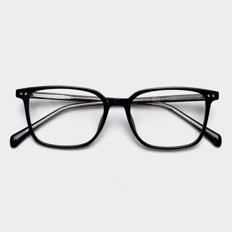 Taron Fashion TR90 Eyeglass Frame Rectangle Frames Southood Black 