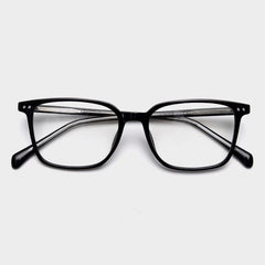 Taron Fashion TR90 Eyeglass Frame Rectangle Frames Southood Black 