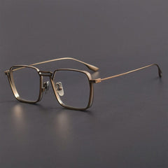 Temelie Titanium Handmade Glasses Frame Rectangle Frames Southood Bronze 