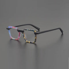 Uni Vintage Square Acetate Glasses Frame Rectangle Frames Southood Multicolor 