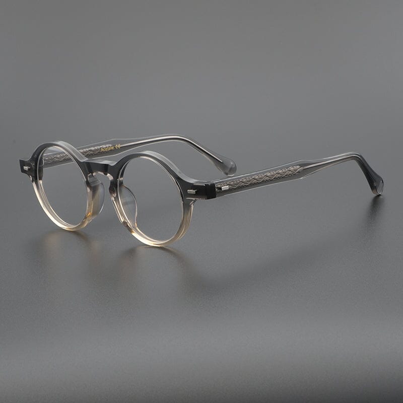 Upton Vintage Acetate Frame Round Frames Southood Gradient Grey 