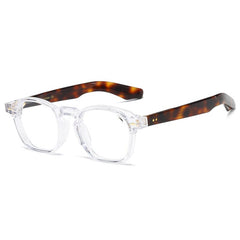 Valter Acetate Vintage Glasses Frame Rectangle Frames Southood Clear leopard 