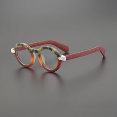 Vandyk Acetate Round Glasses Frame Round Frames Southood Matte Red 