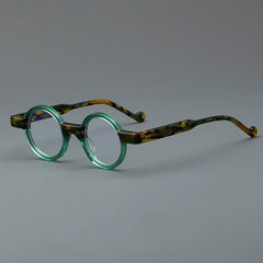 Veda Vintage Round Acetate Glasses Frame Round Frames Southood Green 