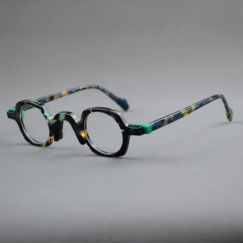Xuan Vintage Acetate Glasses Frame Geometric Frames Southood Leopard 