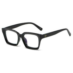 Yolanda Vintage Square Glasses Frame Rectangle Frames Southood C4 black clear 